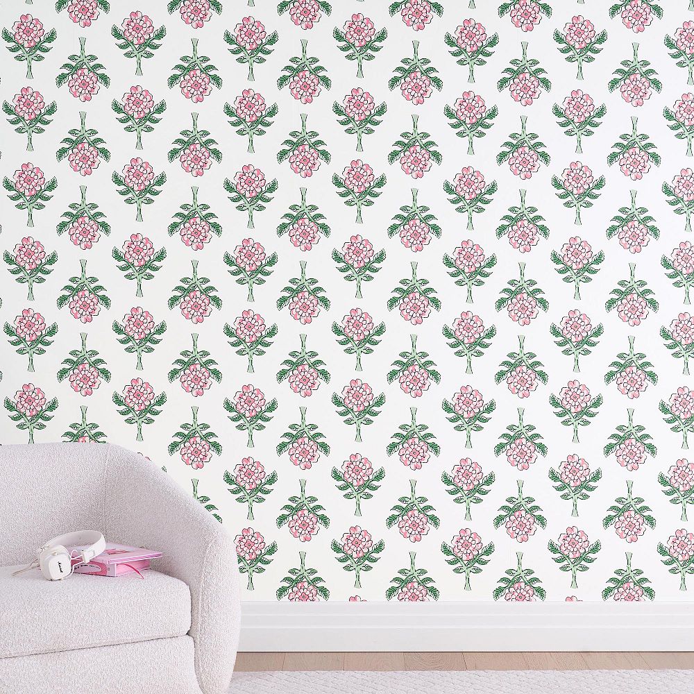Roller Rabbit Rosebud Wallpaper
