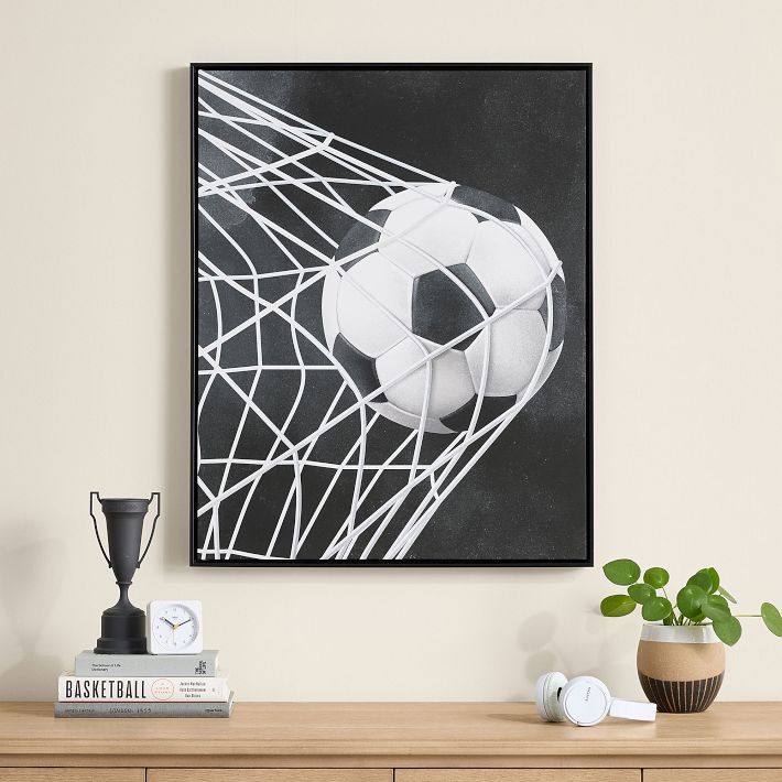Black White Sports Art Soccer Pottery Barn Teen