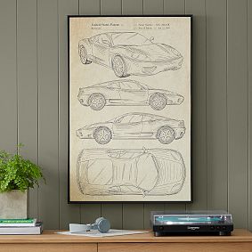 Cars Patent Framed Wall Art