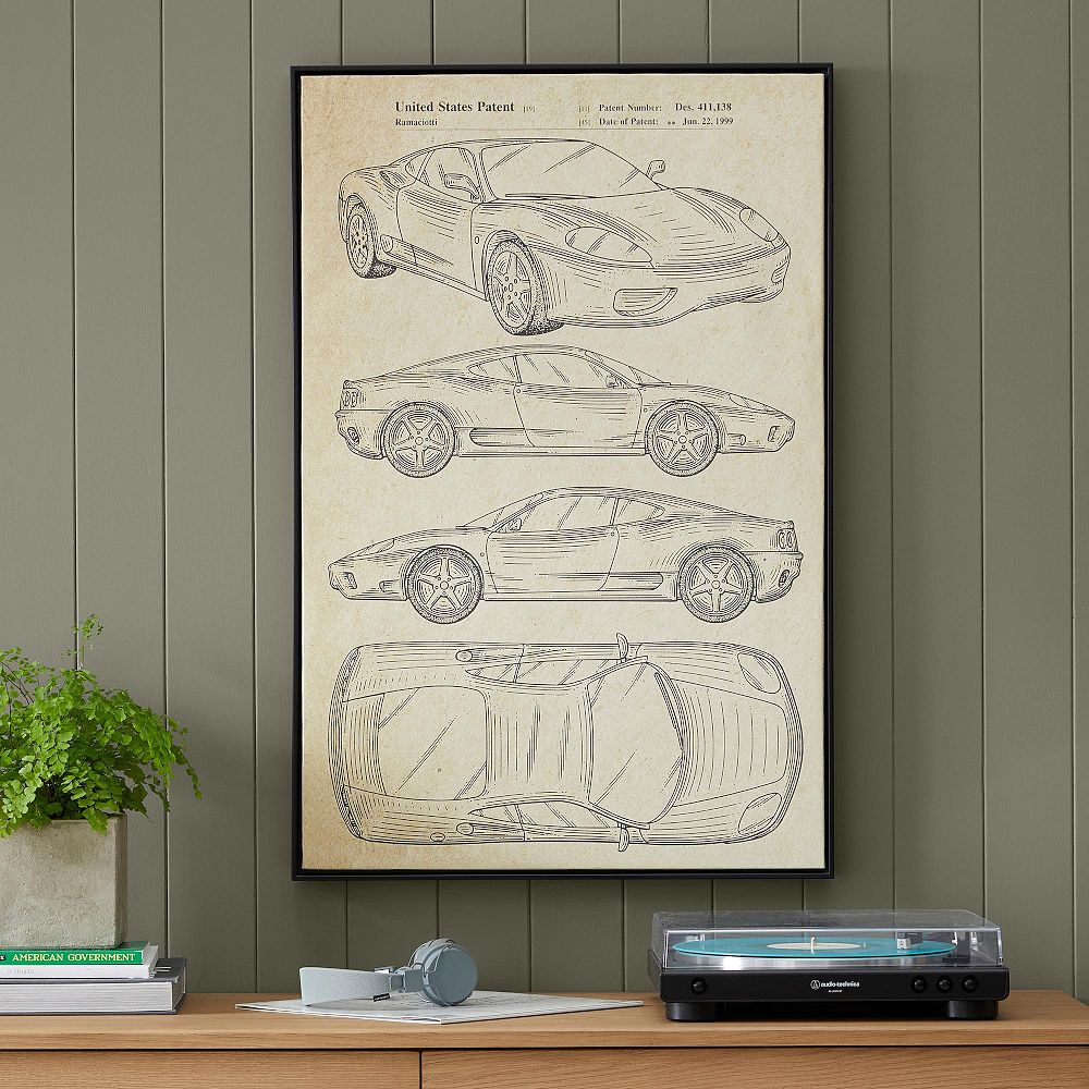 Cars Patent Framed Wall Art