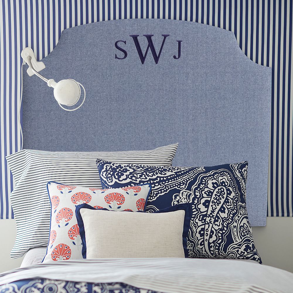 No Nails Scallop Faux Headboard