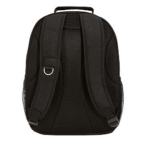 Gear-Up Reflective Grid Black Backpack &amp; Cold Pack Lunch Box Bundle