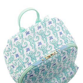 Colby Roller Rabbit Teal Monkey Backpack &amp; Cold Pack Lunch Box Bundle