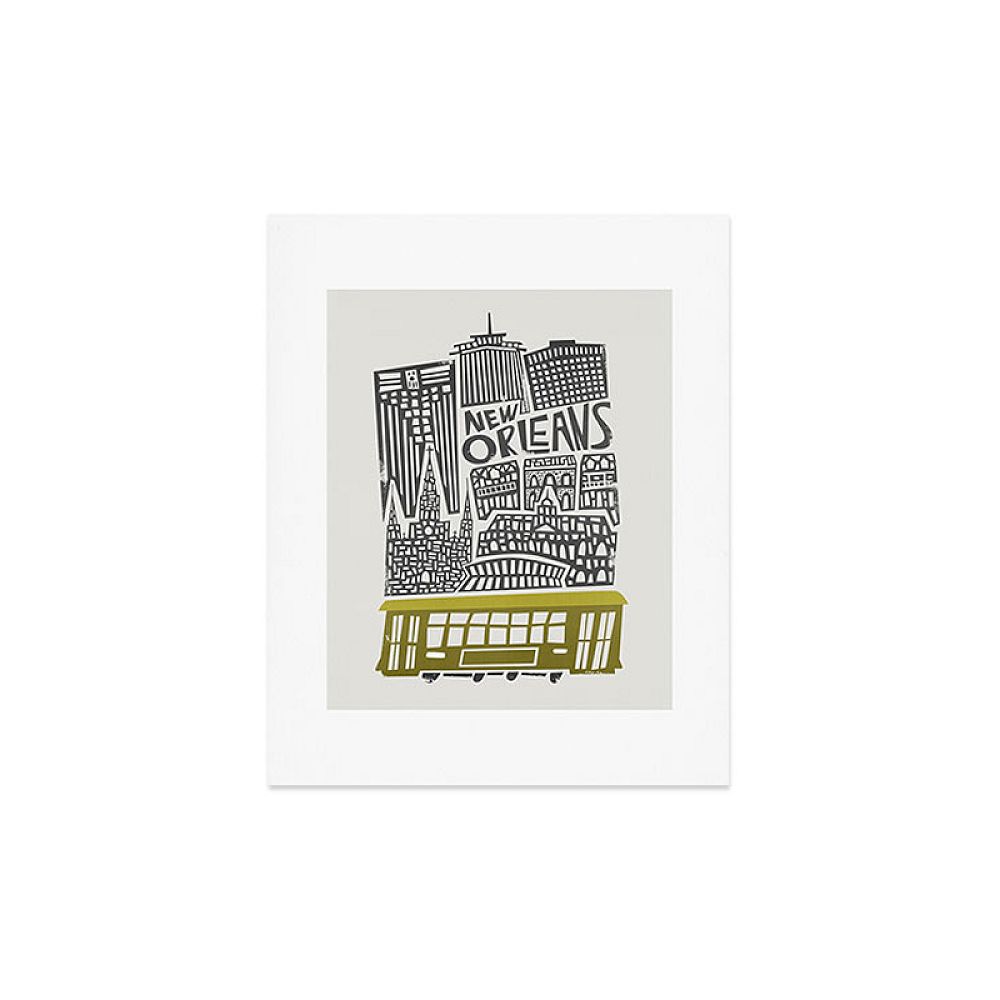 Deny Designs Art Print, New Orleans City Cityscape, 8x10