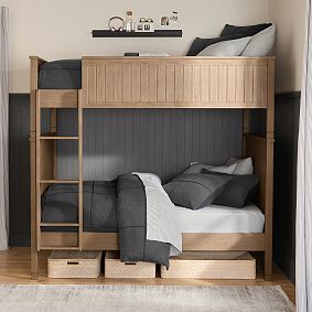Beadboard Convertible Full-Over-Full Bunk Bed