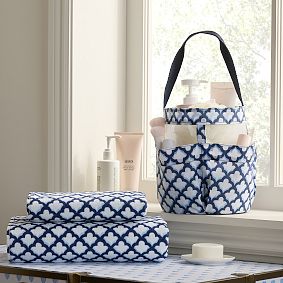 Roller Rabbit Jena Trellis Bath Towels &amp; Shower Caddy Set