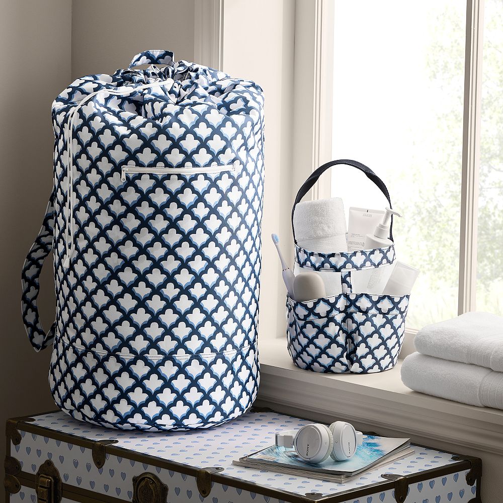 Roller Rabbit Jena Trellis Shower Caddy &amp; Laundry Bag Set