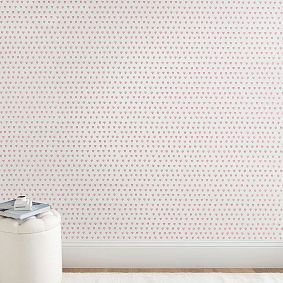 Roller Rabbit Pink Hearts Wallpaper Samples