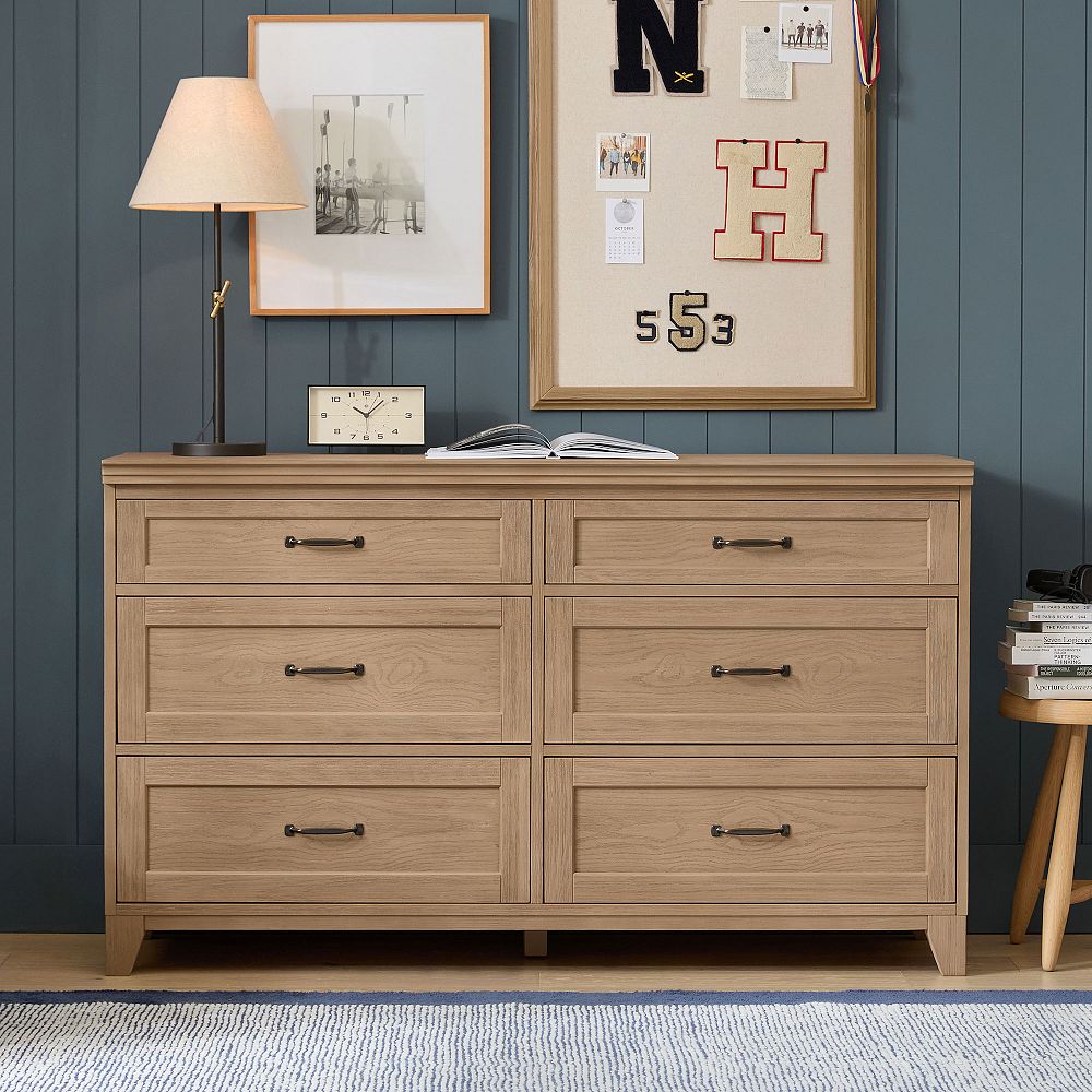 Hampton 6-Drawer Dresser (56w x 19.5d&quot;)