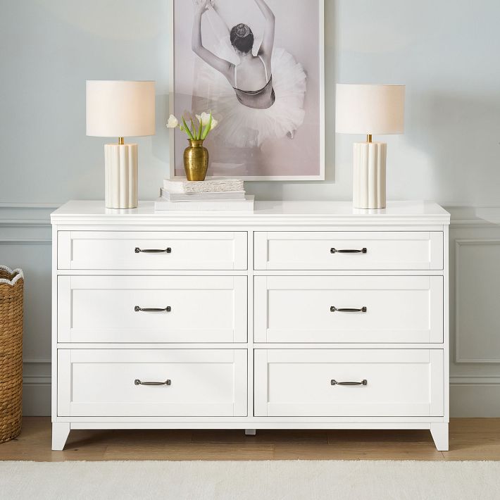 Hampton 6-Drawer Dresser (56w x 19.5d