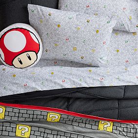 Super Mario&#8482; Question Mark Block Knitted Throw