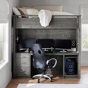 Sleep &amp; Study&#174; Full Gaming Loft Bed