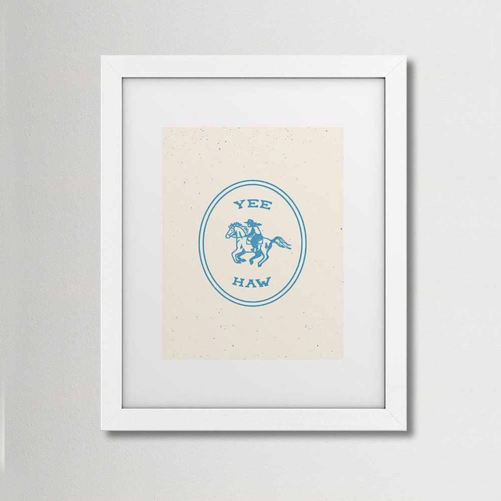 Yee Haw Blue Art