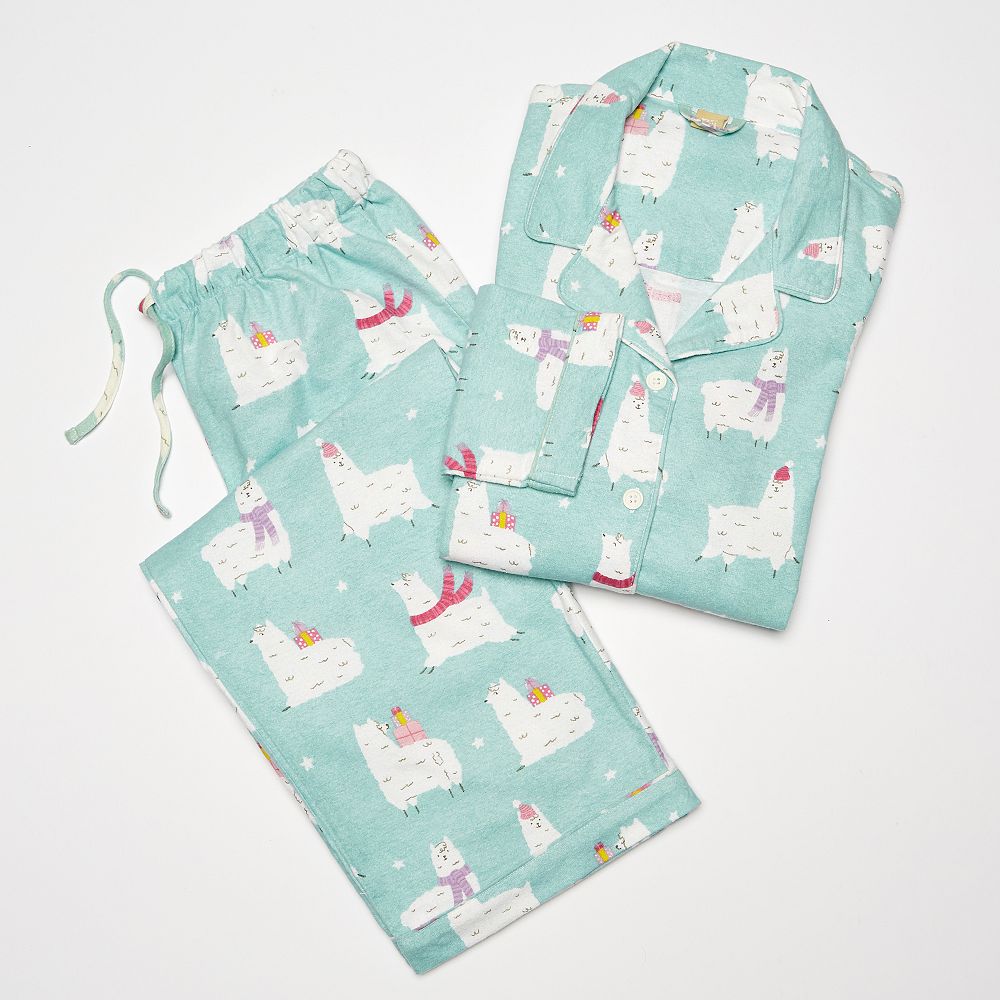 Happy Llama Organic Flannel Pajama Set