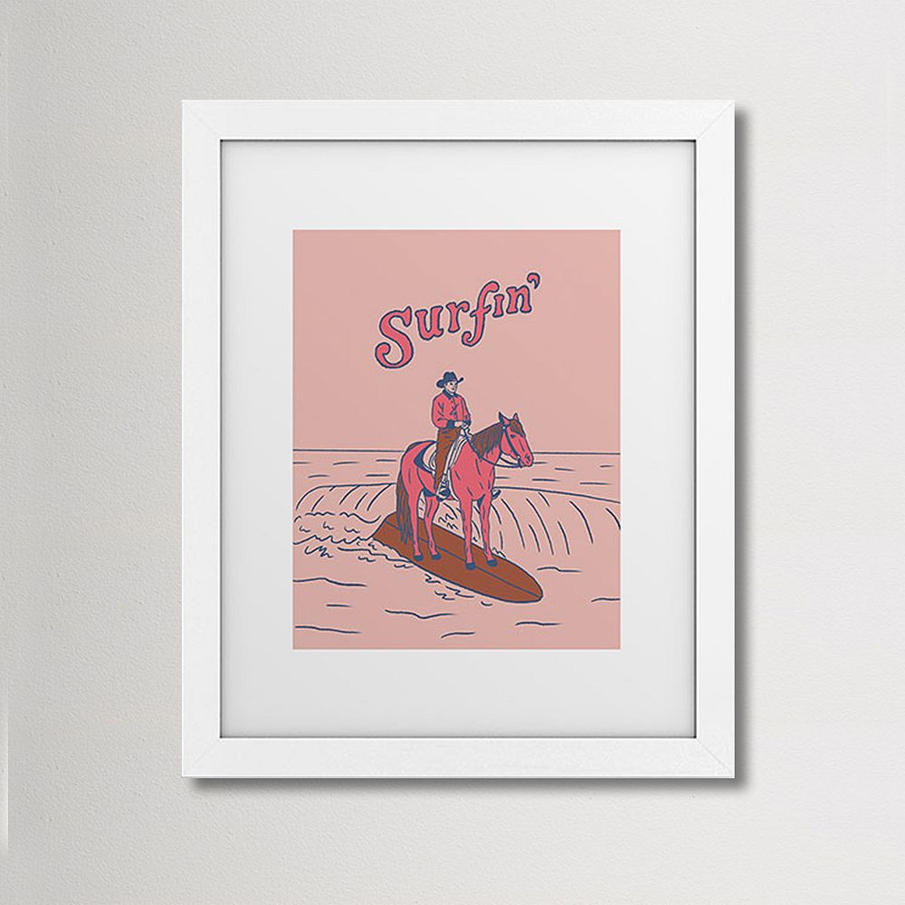 Surfin' Cowboy Art