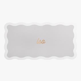 Personalized Scallop Desk Mat (24&quot;x14&quot;)