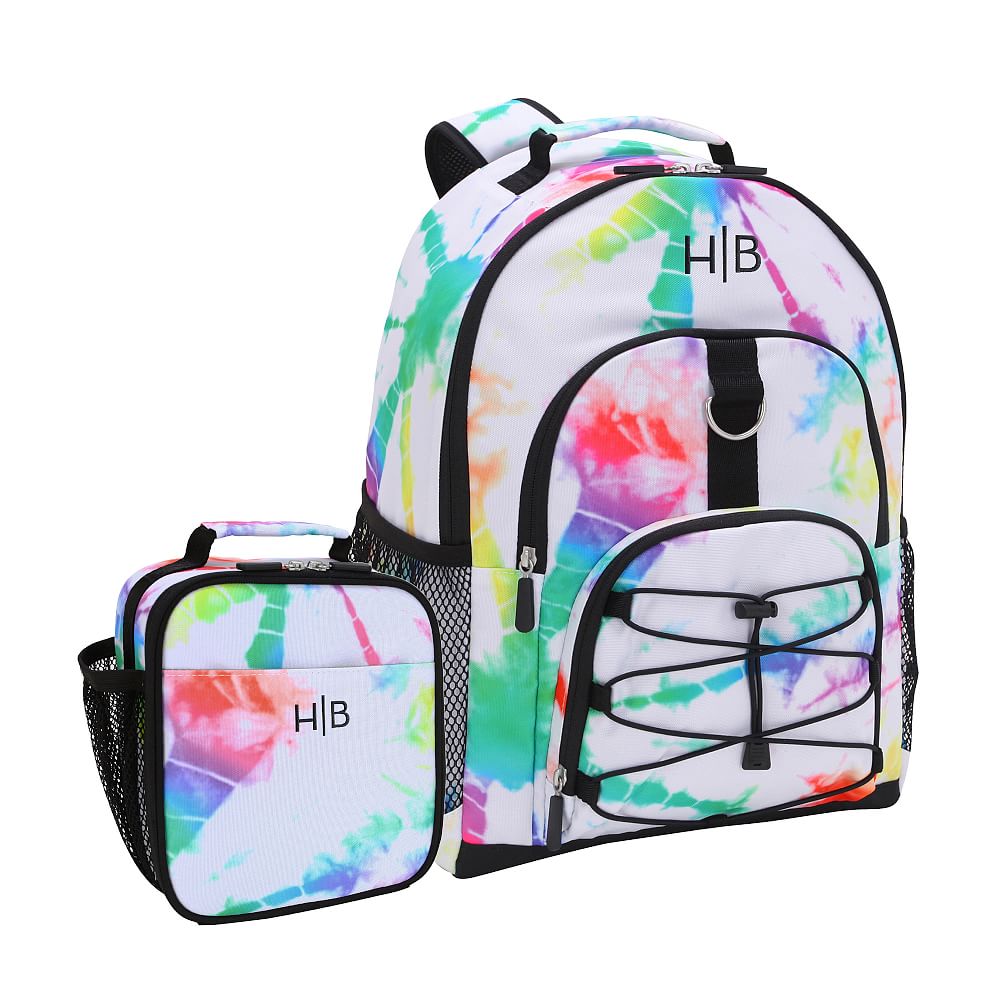 Gear-Up Primary Tie Dye  Backpack &amp; Classic Lunch Box, Set of 2