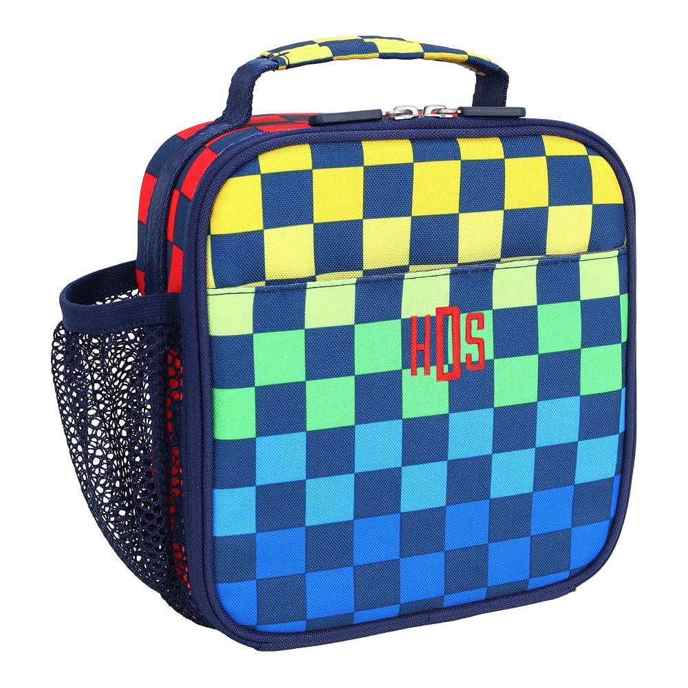 Gear-Up Rainbow Checkered Pixel  Lunch Box
