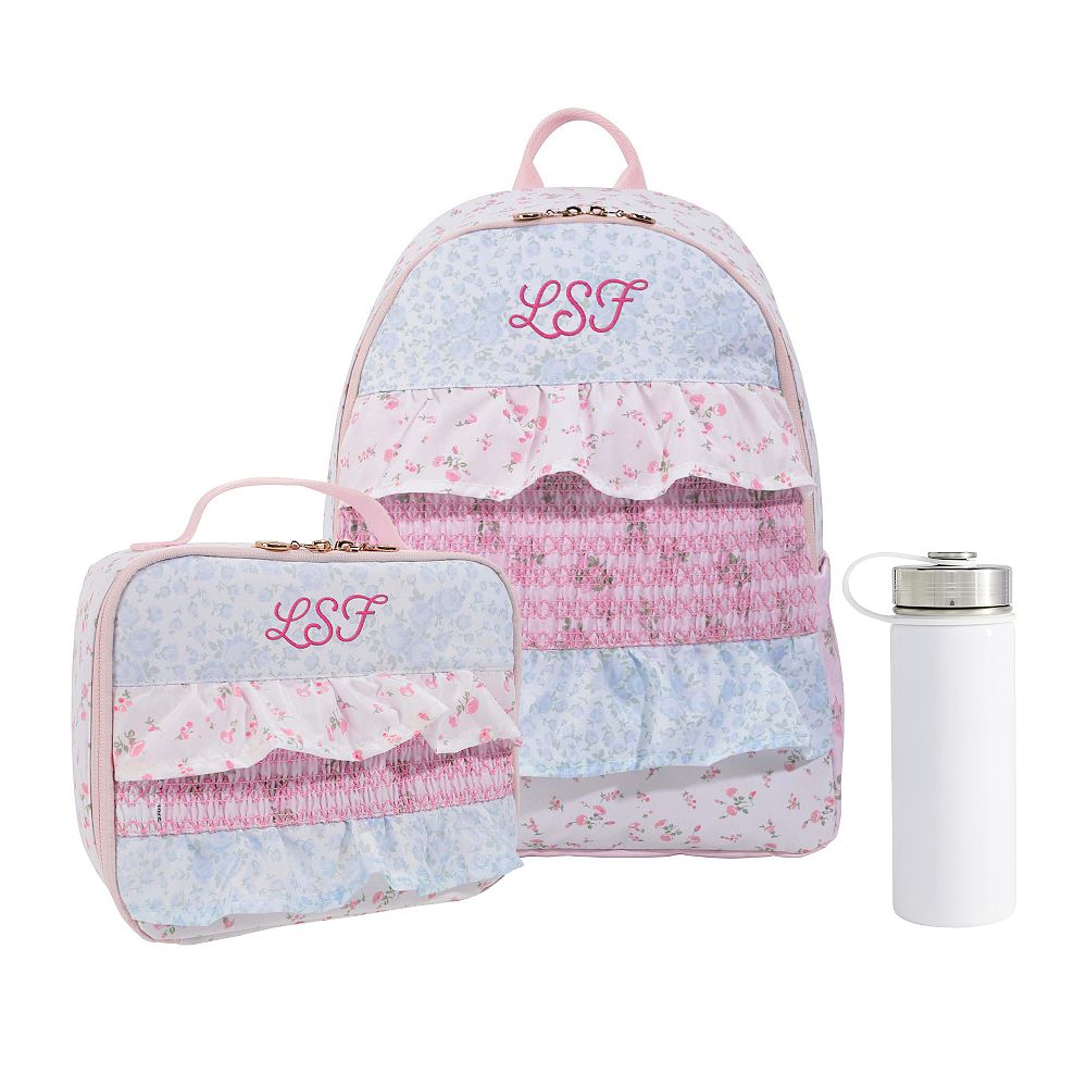 Colby LoveShackFancy Ruffle Backpack &amp; Cold Pack Lunch Bundle, Set of 3
