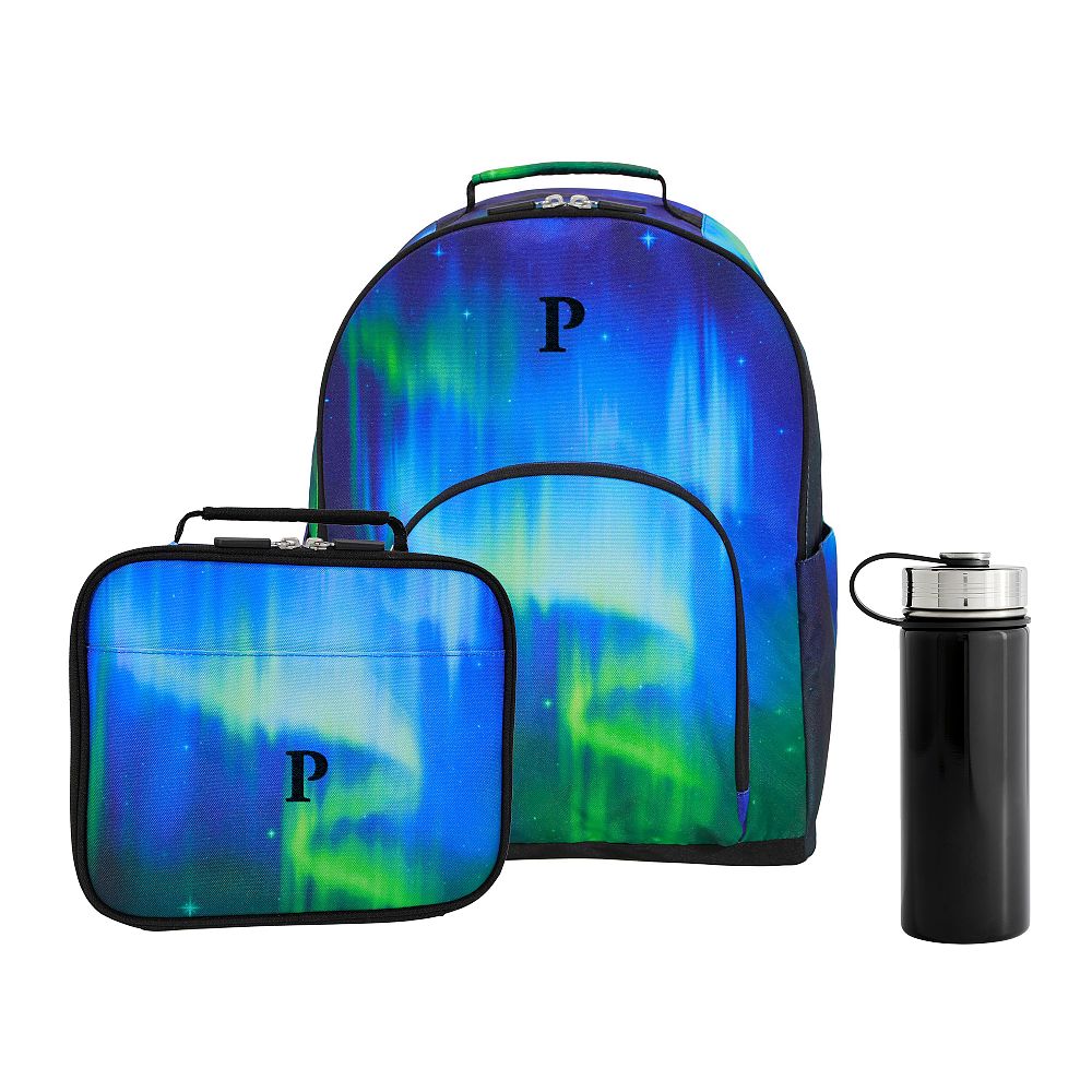 Gear-Up Aurora Blue Backpack &amp; Cold Pack Lunch Bundle, Set of 3