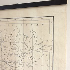 World Map Framed Tapestry (67&quot;x48&quot;)