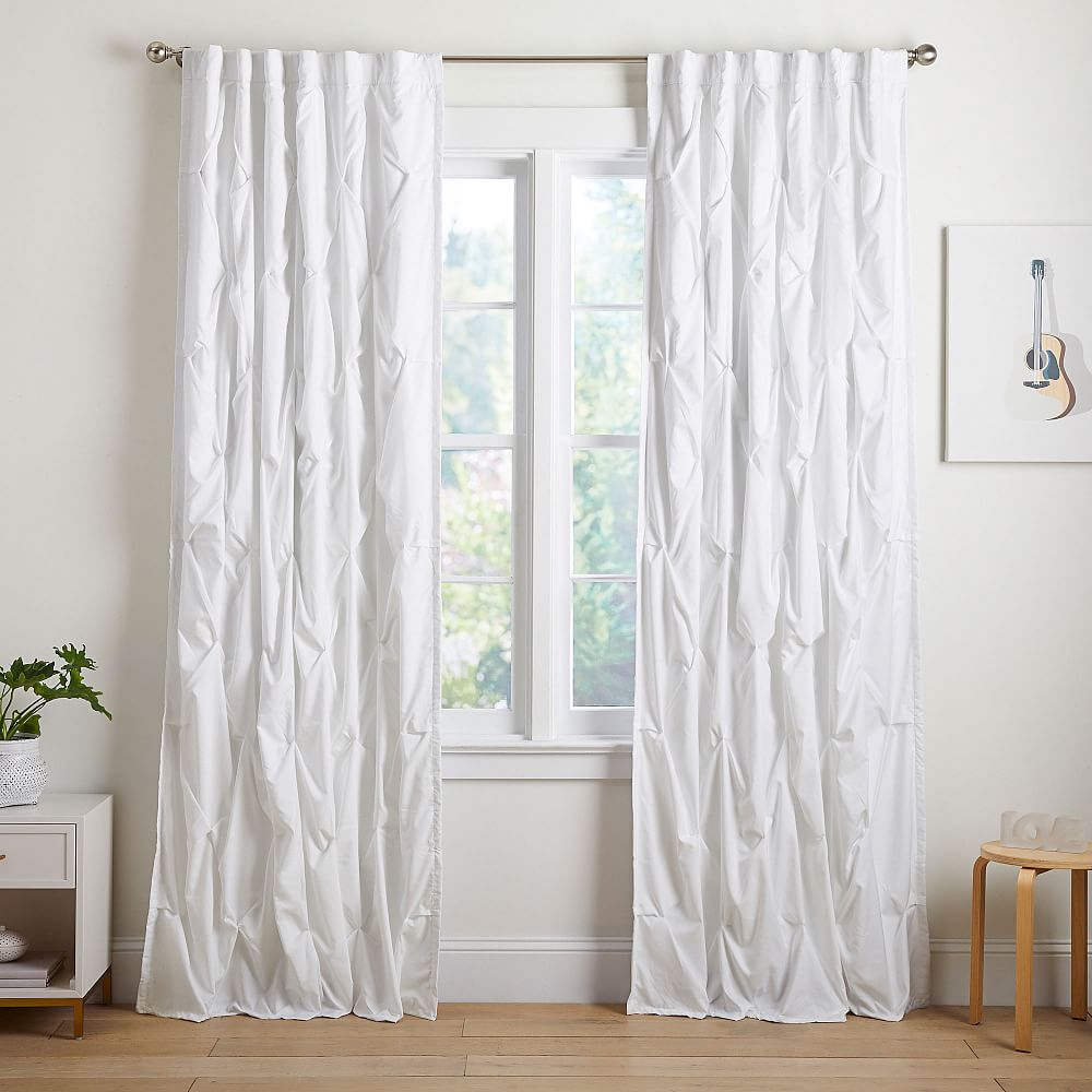 Microfiber Pintuck Noise Reducing Blackout Curtain
