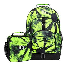 Santa Cruz Tie-Dye Yellow/Black Backpack &amp; Lunch Box Bundle