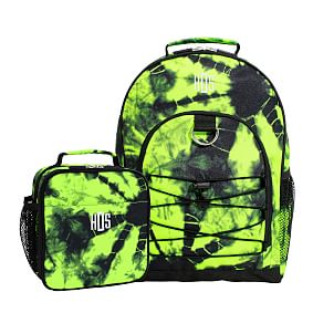 Santa Cruz Tie-Dye Yellow/Black Backpack &amp; Lunch Box Bundle
