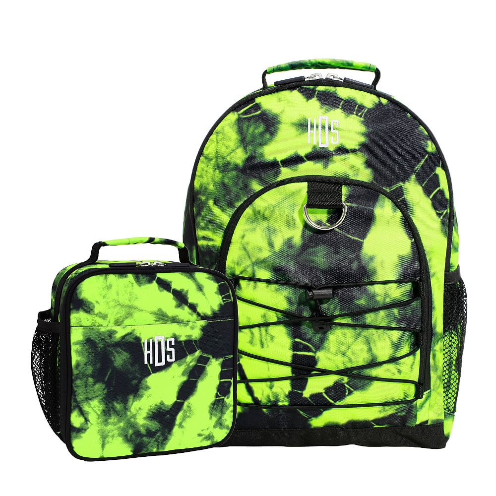 Santa Cruz Tie-Dye Yellow/Black Backpack &amp; Lunch Box Bundle