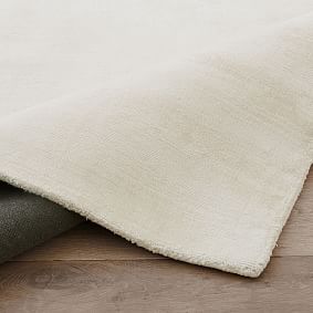 Open Box:  Solid Viscose Rug - Ivory