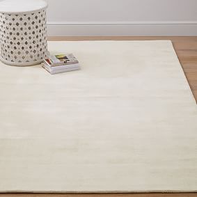 Open Box:  Solid Viscose Rug - Ivory
