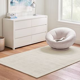 Open Box:  Solid Viscose Rug - Ivory