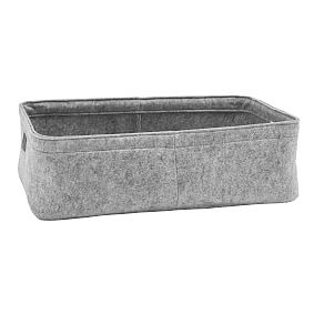 Gray Felt Bin