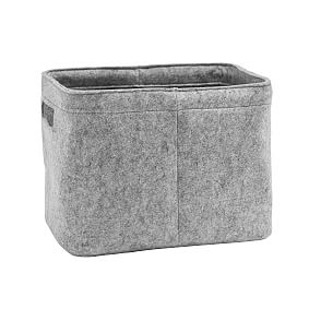 Gray Felt Bin