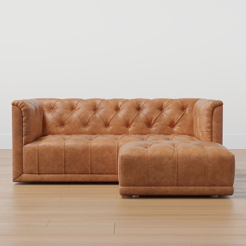 Chesterfield Square Arm Loveseat Set (64&quot;)