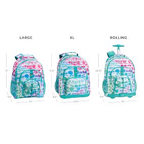 Gear-Up Malibu Tie-Dye Rolling Backpack