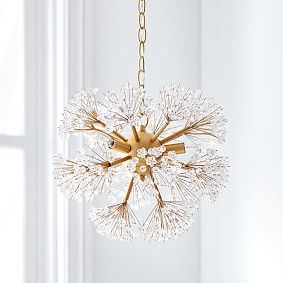 Monique Lhuillier Crystal Flowers Chandelier (16&quot;)