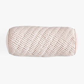 Open Box:  Velvet Ruched Bolster Pillow