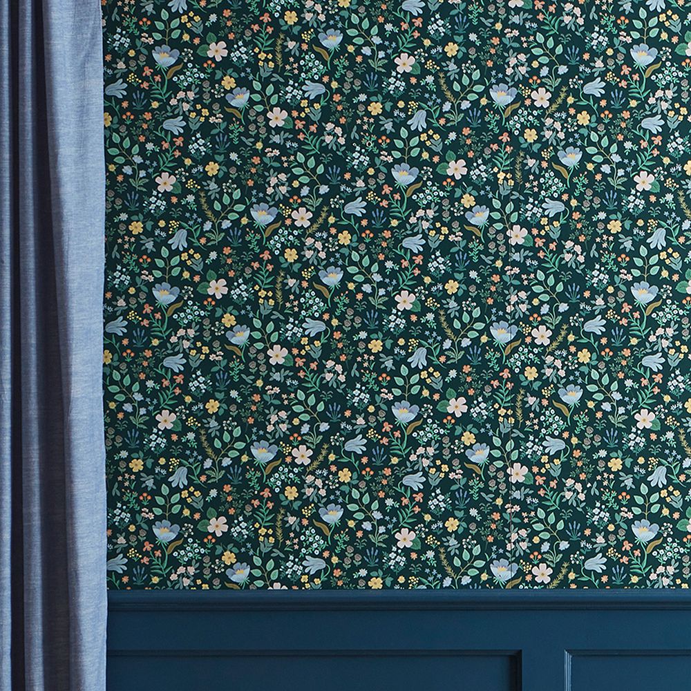 Rifle Paper Co. Bramble Fields Evergreen Wallpaper