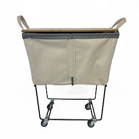 Steele Canvas Elevated Small Rectangle Basket on Wheels