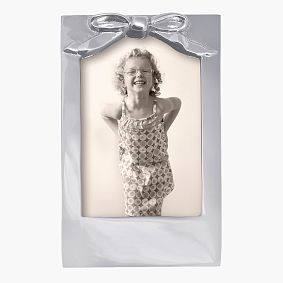 Silver Bow Picture Frame