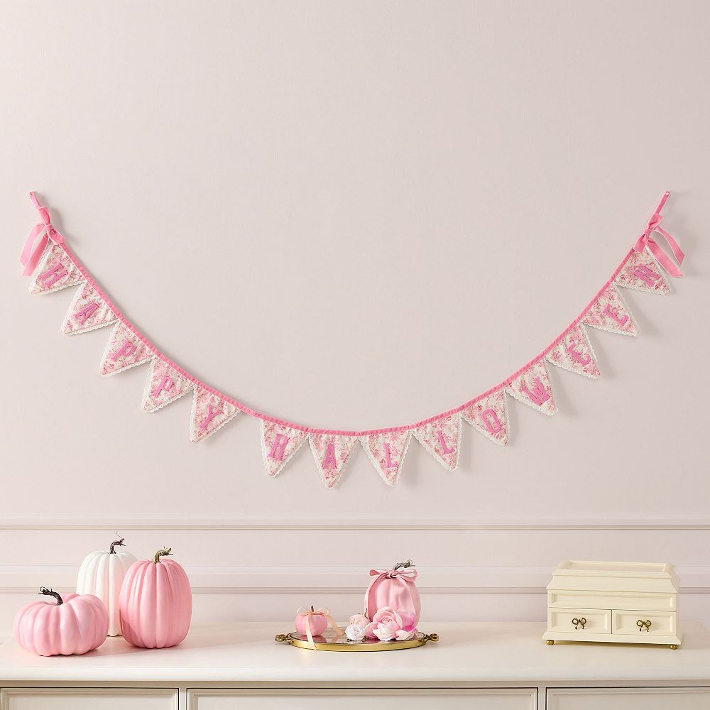 LoveShackFancy Happy Halloween Pennant Garland