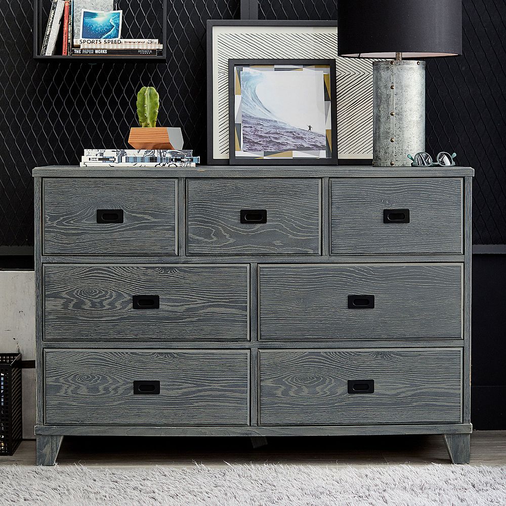 Findley 7-Drawer Wide Dresser (48.5w x 21d&quot;)