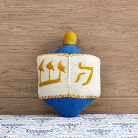 Rifle Paper Co. Hanukkah Dreidel Pillow