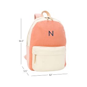 Coral Colorblock Everyday Denim Backpack