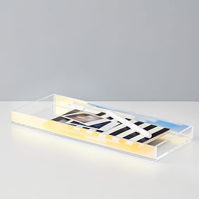 Acrylic Iridescent Desk Tray