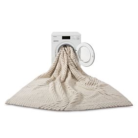 Maverick Geometric Washable Wool Rug, 5.5x8