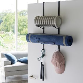 Over-the-Door Fitness Equipment Hanger