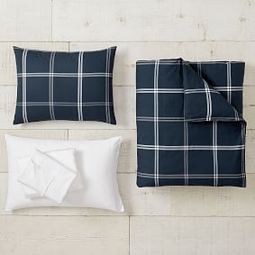 Windowpane Twin XL Duvet Bundle