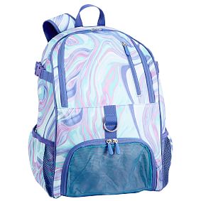 Gear-Up Pink/Purple Marble Backpack